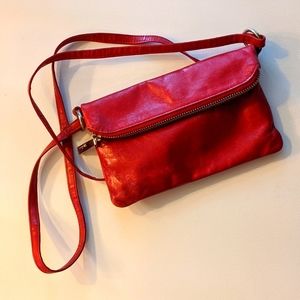 Hobo small red used cross body